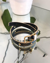 Load image into Gallery viewer, LOUIS VUITTON Suhali Leather Studded Double Tour Bracelet
