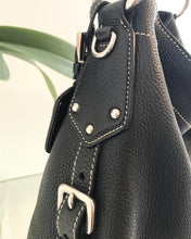 Load image into Gallery viewer, PRADA Black Leather Slouchy Shoulder Bag

