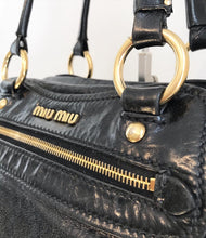 Load image into Gallery viewer, MIU MIU Distressed Leather Shoulder Bag
