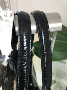 COACH MAD PAT Patent Leather Shoulder Bag