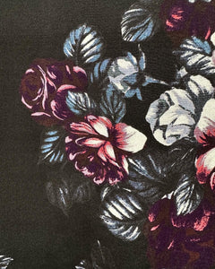 MCQ ALEXANDER MCQUEEN Floral Print Silk Short Sleeve Dress