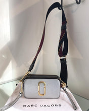 Load image into Gallery viewer, MARC JACOBS Iridescent Silver Colour Block Snapshot Camera Crossbody Bag
