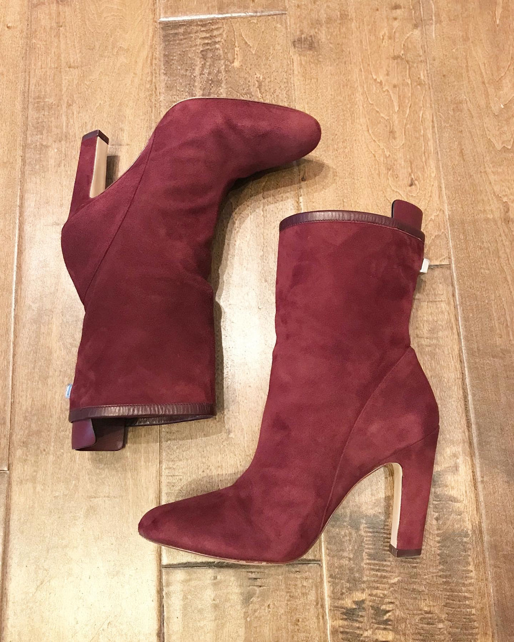 STUART WEITZMAN Suede Pull-On Ankle Boots