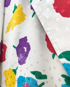 UNGARO Multi Colour Floral Print Silk Blazer