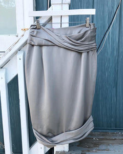 EMANUEL UNGARO Silk Pencil Skirt