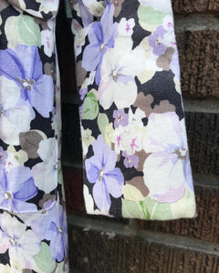 ZIMMERMANN Floral Print Linen Belted Shirt Dress
