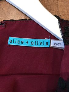 ALICE + OLIVIA Lace S’less Shell