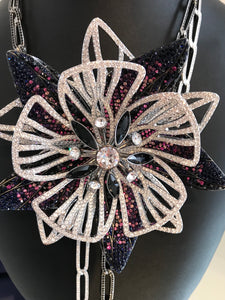 SWAROVSKI Big Flower Crystal Embellished Necklace