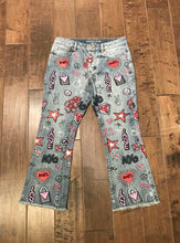 Load image into Gallery viewer, MICHAEL KORS Graphic Cropped Jeans
