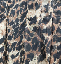 Load image into Gallery viewer, HOLT RENFREW Leopard Print Silk Mini Skirt
