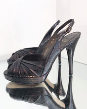 Load image into Gallery viewer, STUART WEITZMAN Leather Crisscross High Heel Sandals
