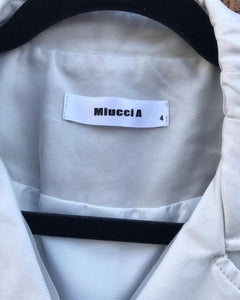 MIUCCIA Vintage Short Sleeve Double Breasted Jacket