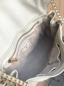 PRADA Leather Flap Bag With Chain Shoulder Strap