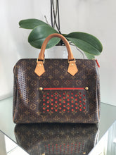 Load image into Gallery viewer, LOUIS VUITTON Limited Edition Fuchsia Monogram Perforated Speedy 30 Bag
