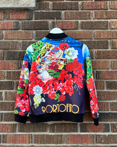 LOVE MOSCHINO Multi Floral Print Bomber Jacket