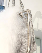 Load image into Gallery viewer, SILVANO BIAGINI Fox Fur Python Handle Bag

