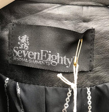 Load image into Gallery viewer, SEVEN EIGHTY Black Leather Jacket

