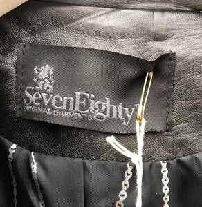 SEVEN EIGHTY Black Leather Jacket