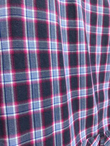 THEORY Plaid 3/4 Sleeve Shirt Dress