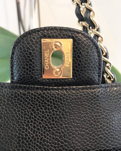 CHANEL Classic Medium Double Flap in Caviar Leather