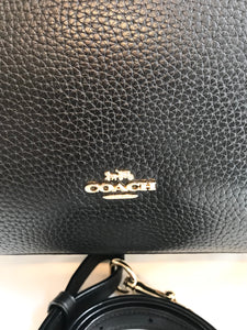 COACH Pebbled Leather Triple Compartment Handle Bag