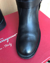 Load image into Gallery viewer, SALVATORE FERRAGAMO Claude Ferra Leather Riding Boots
