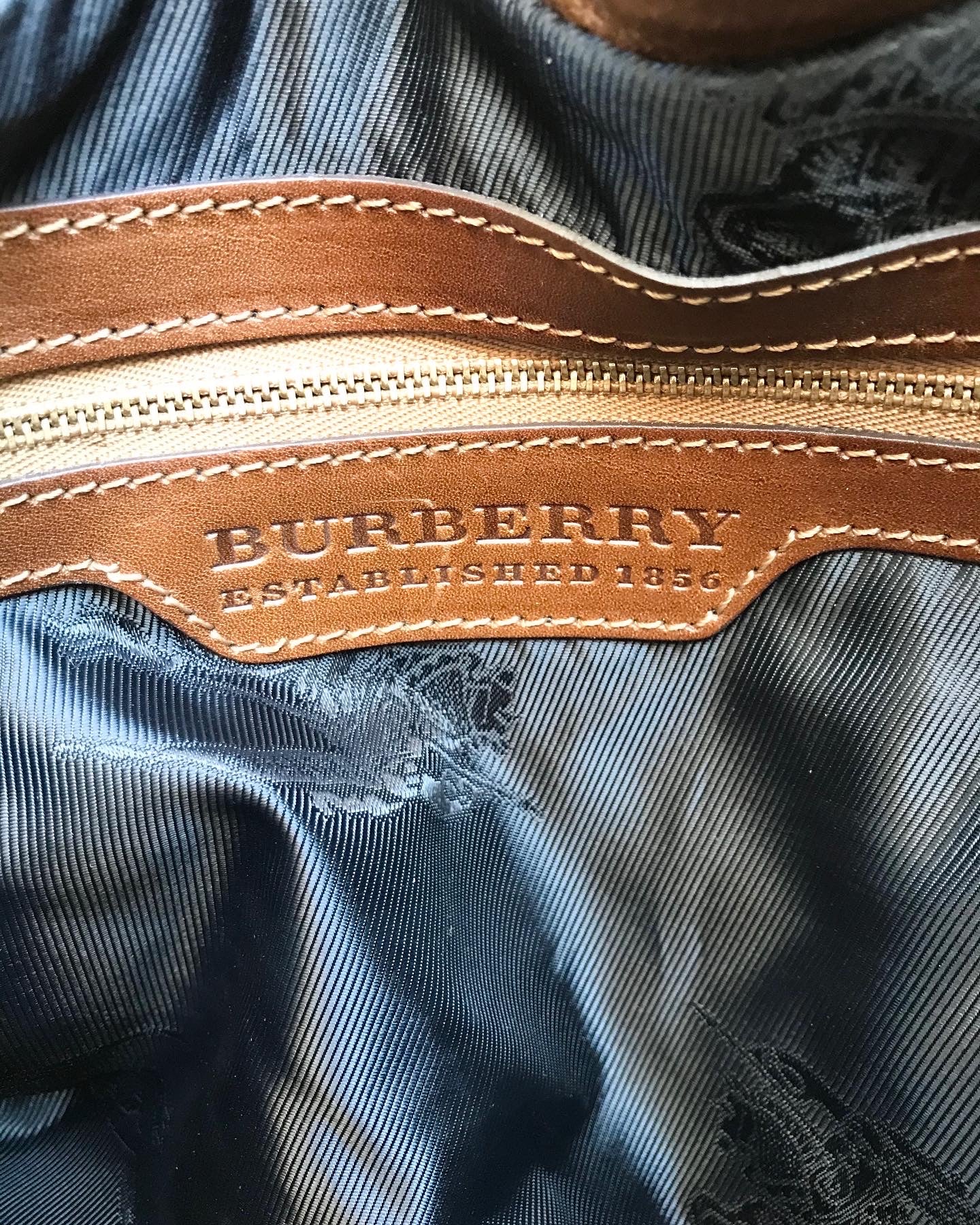 Vintage BURBERRY Brown Leather Shoulder Bag – Susannah Designer