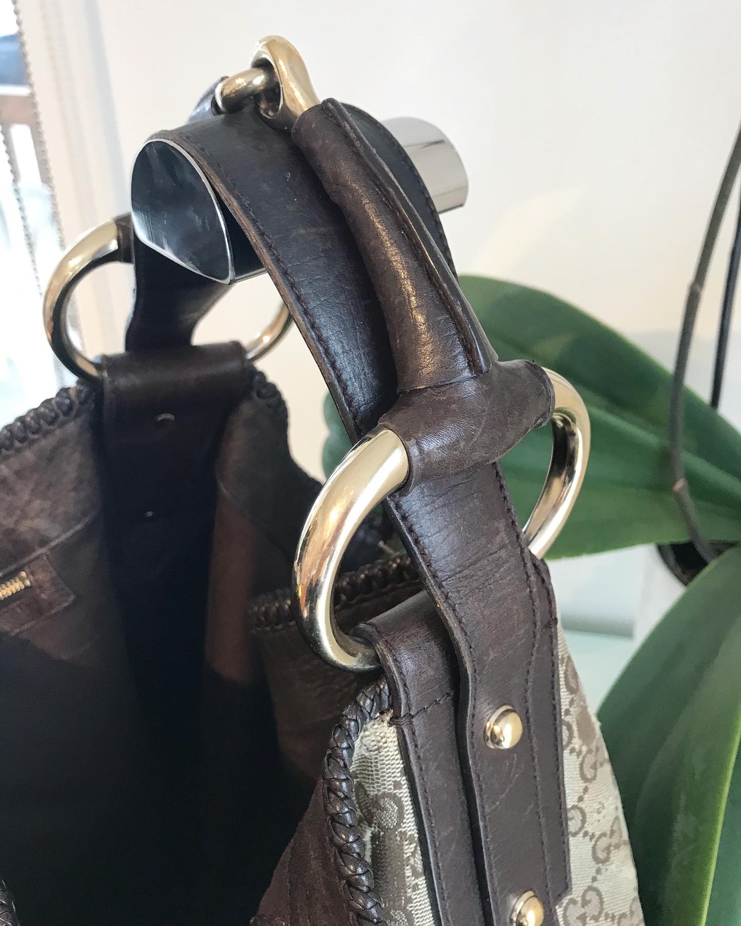 GUCCI GG Canvas Large Horsebit Hobo Bag – Susannah Designer