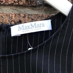 MAX MARA Pinstripe Virgin Wool Top & Pant Set