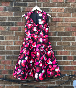 KATE SPADE Floral Print Midi Dress