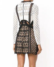Load image into Gallery viewer, SELF PORTRAIT Lace Cut-Out Long Sleeve Mini Dress
