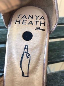 TANYA HEATH Suede & Leather Heels