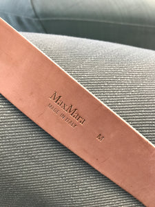 MAX MARA Stamp Croc Leather Belt