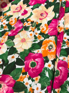 DIANA CONFEZIONI VENEZIA Floral Print Swing Midi Dress