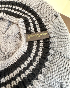 LOUIS VUITTON Logo Colombia Cable Knit Wool Beret – Susannah
