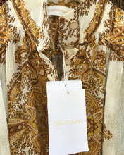 Load image into Gallery viewer, ZIMMERMANN Zippy Billow Belted Maxi Dress in Gold Paisley Print
