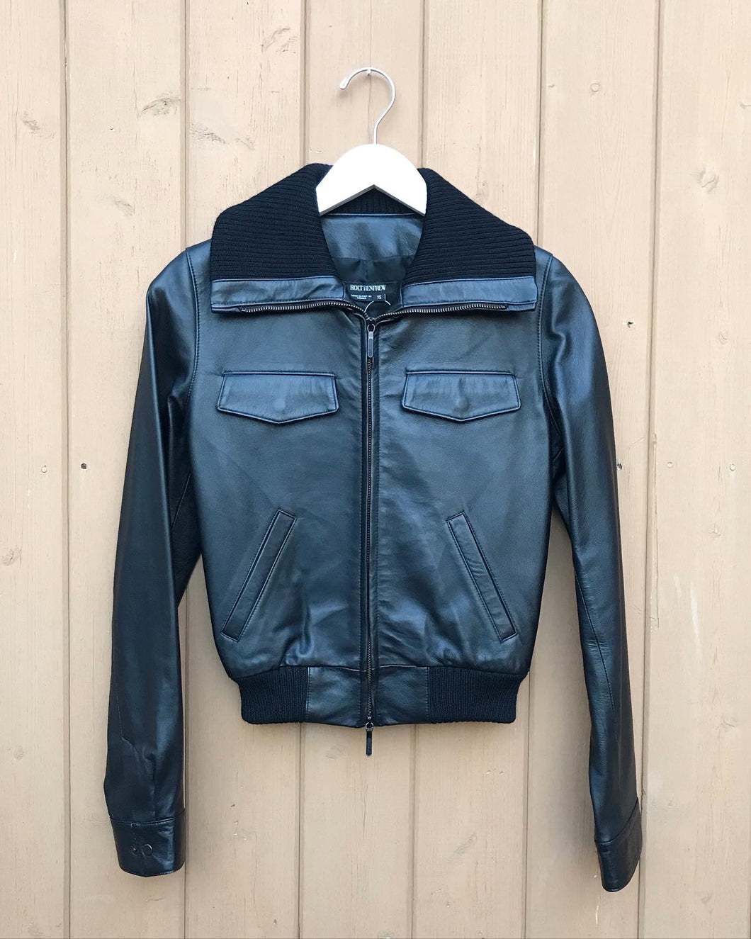 HOLT RENFREW Bomber Leather Jacket