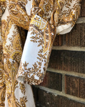 Load image into Gallery viewer, ZIMMERMANN Zippy Billow Belted Maxi Dress in Gold Paisley Print
