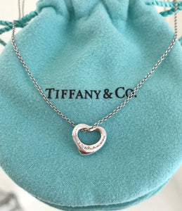 TIFFANY & CO. Extra Mini Open Heart Necklace