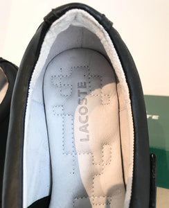 LACOSTE Velcro Embellished Leather Sneakers