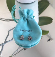 Load image into Gallery viewer, TIFFANY &amp; CO. Sterling Silver Knot Stud Pierced Earrings
