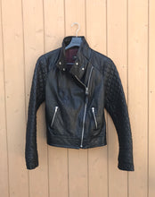Load image into Gallery viewer, MACKAGE Jimmie Quilted Sleeves Leather Moto Jacket
