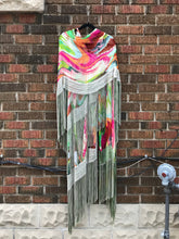 Load image into Gallery viewer, MISSONI Multi Colour Pattern Crochet Fringe Embellished Dress
