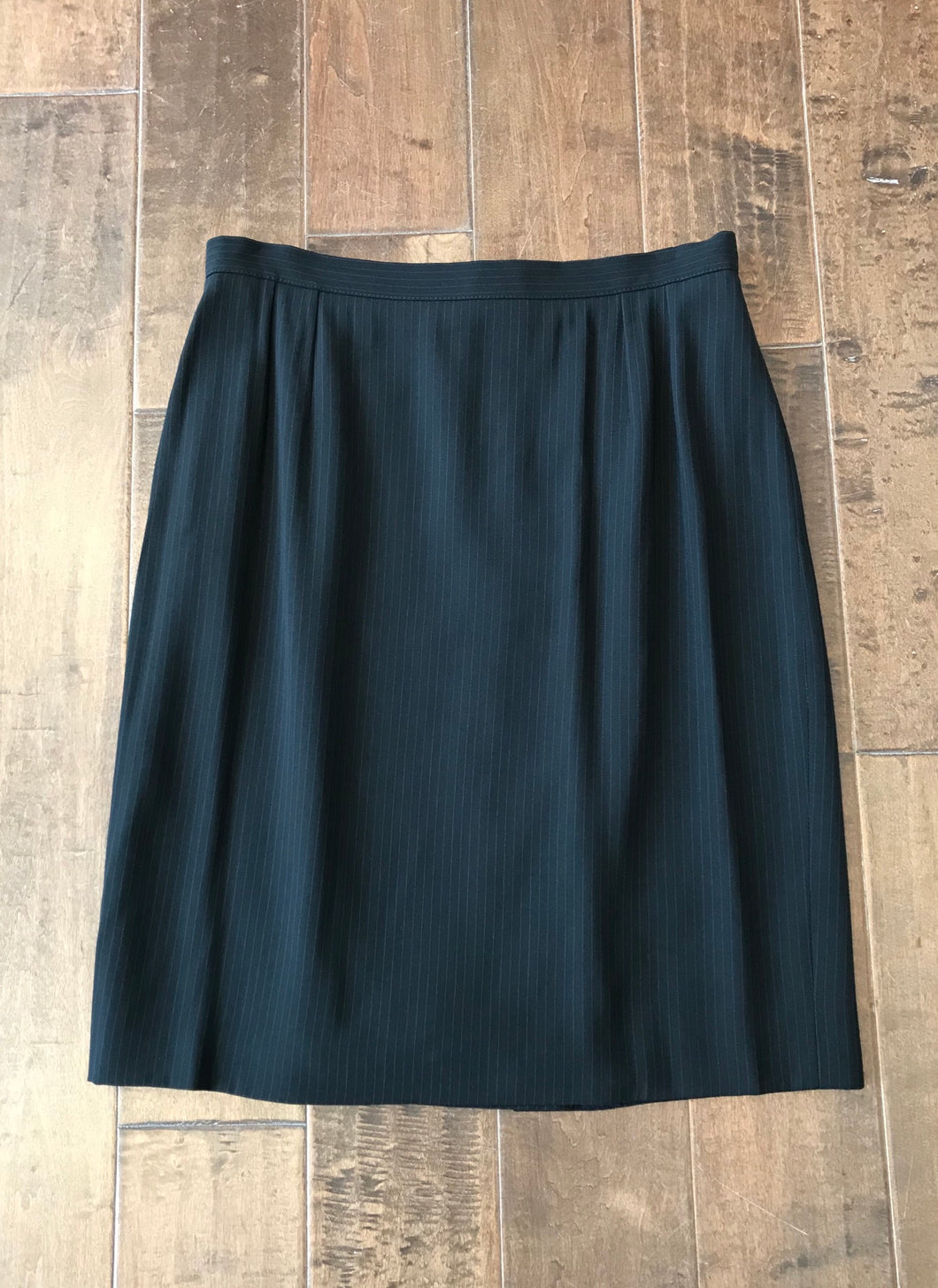 GIORGIO ARMANI Vintage Wool Blend Pinstripe Skirt