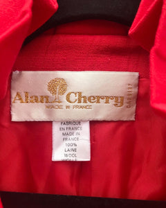 ALAN CHERRY Vintage Ruffle Embellished Wool Blazer