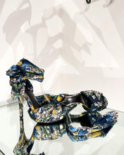 Load image into Gallery viewer, DOLCE &amp; GABBANA Satin Tie Up Platform High Heels

