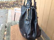 Load image into Gallery viewer, GUCCI Black Guccisima Leather Medium Horsebit Pelham Shoulder Bag
