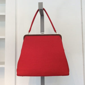 MACHIKO JINTO Red Cloth Handle Bag